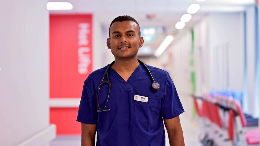Sunshine Coast Hospital and Health Service Resident Medical Officer Dr Sid Kaladharan.