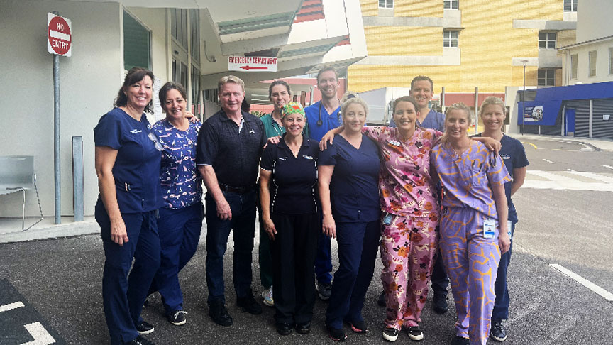 SCHHS staff at Gympie Hospital