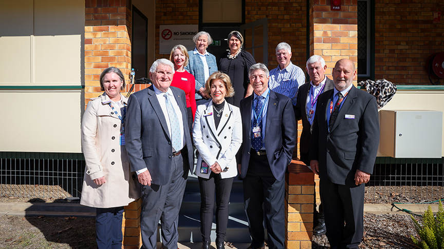 Darling Downs Health Chief Executive Annette Scott with Board Members in Murgon